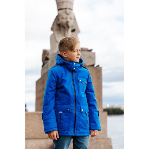 Детская Демисезонная Куртка в стиле Casual расцветка Василек