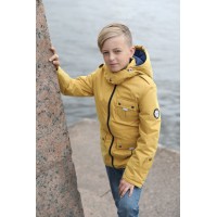 Детская Демисезонная Куртка в стиле Casual расцветка Горчица