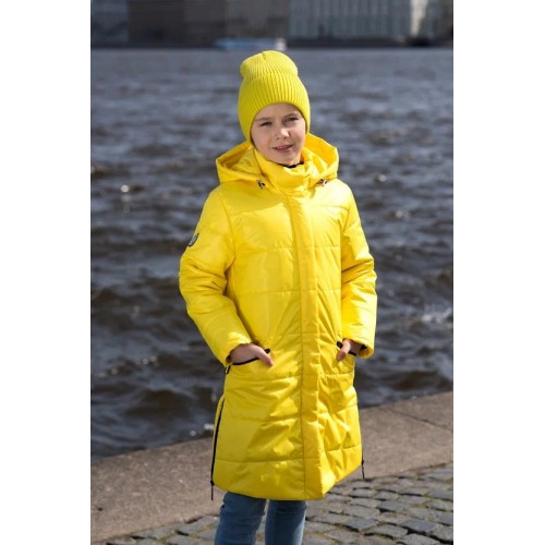 Детское Демисезонное Пальто Go With расцветка Желтый