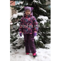 Детский Зимний Костюм Нью Микс расцветка Сферы Фиолет